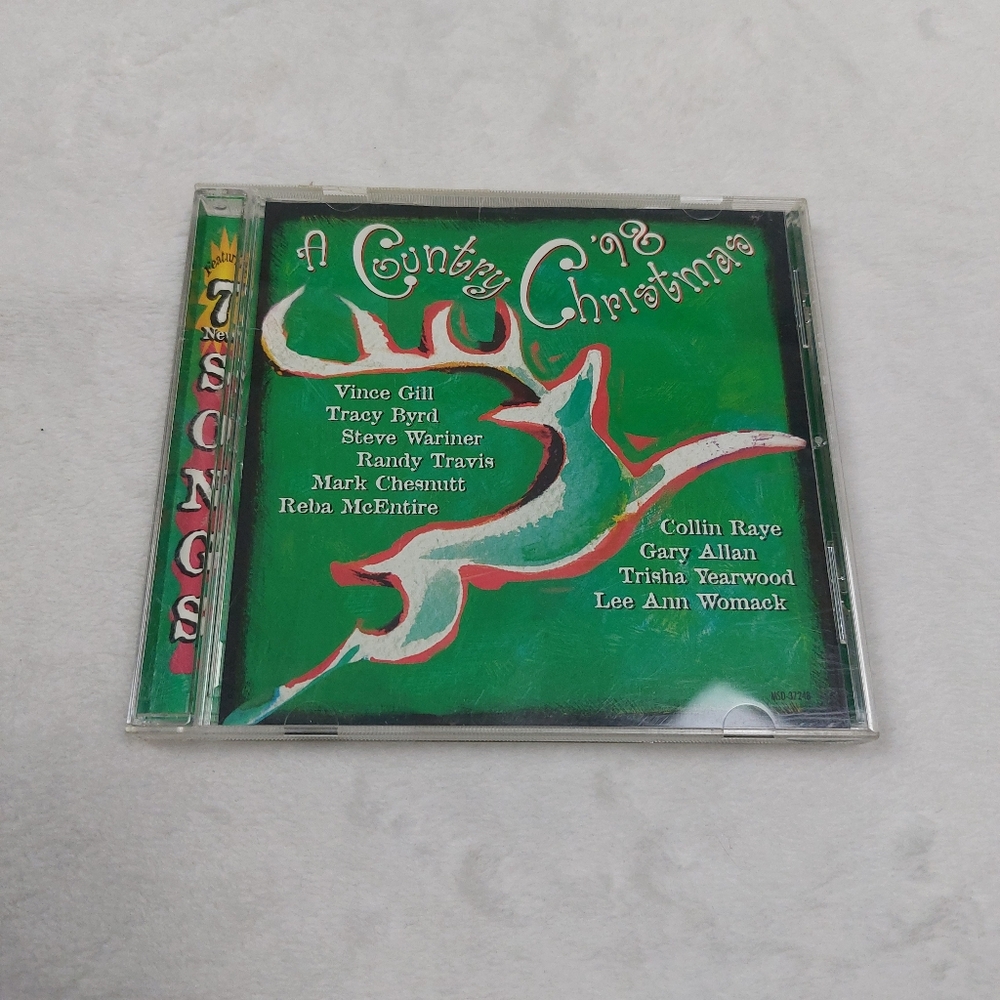 A COUNTRY CHRISTMAS 98 CD VINTAGE FESTIVE HOLIDAY COMPILATION USED 1998